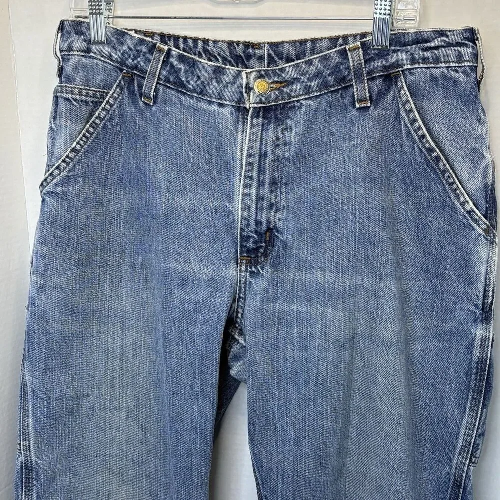 Vintage Carhartt Carpenter Jeans 34x32 Y2K Medium Wash - Picture 2 of 8
